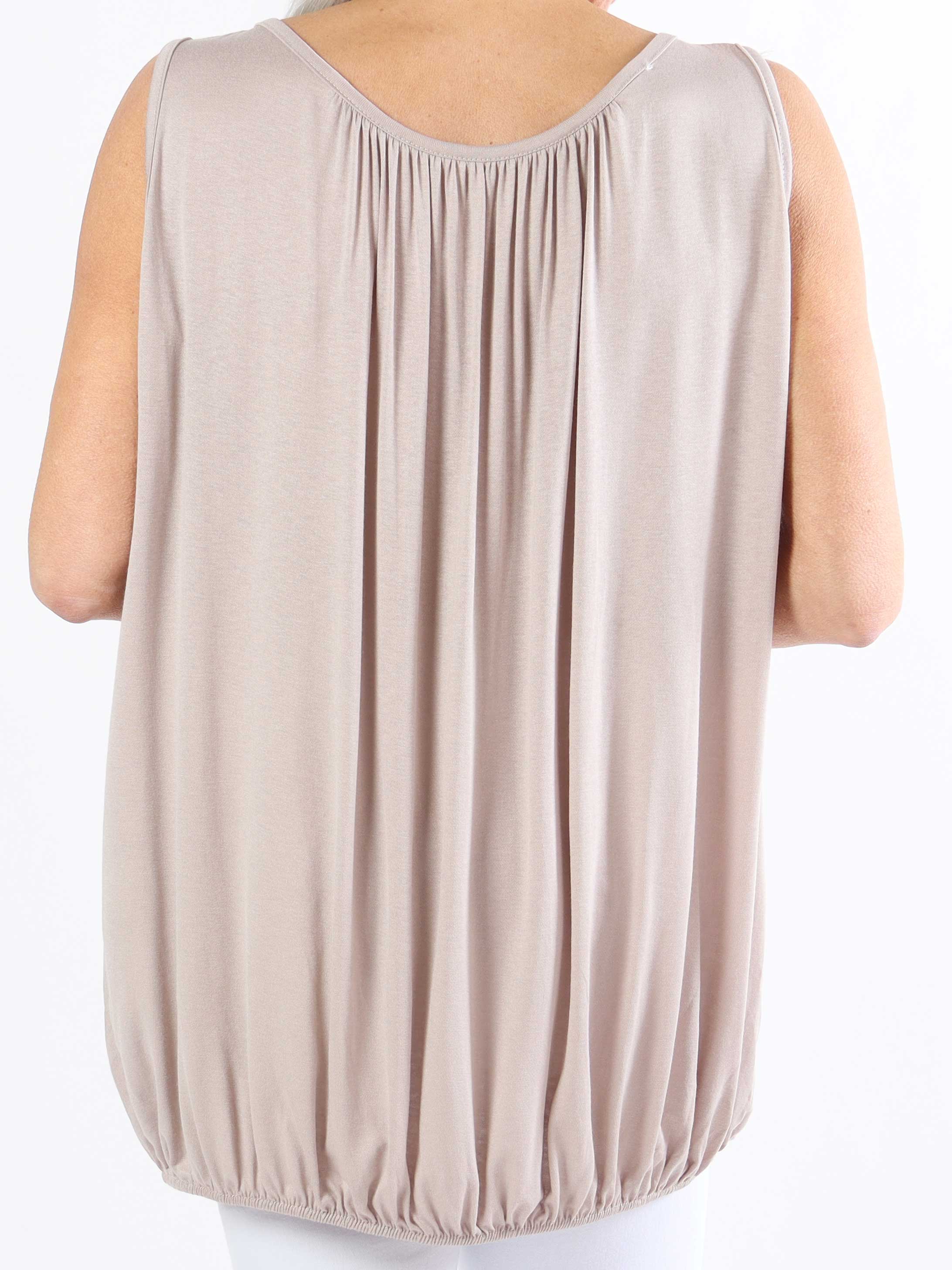 Miracle top - Basic plus size-topp med resår i nederkanten (bestseller)